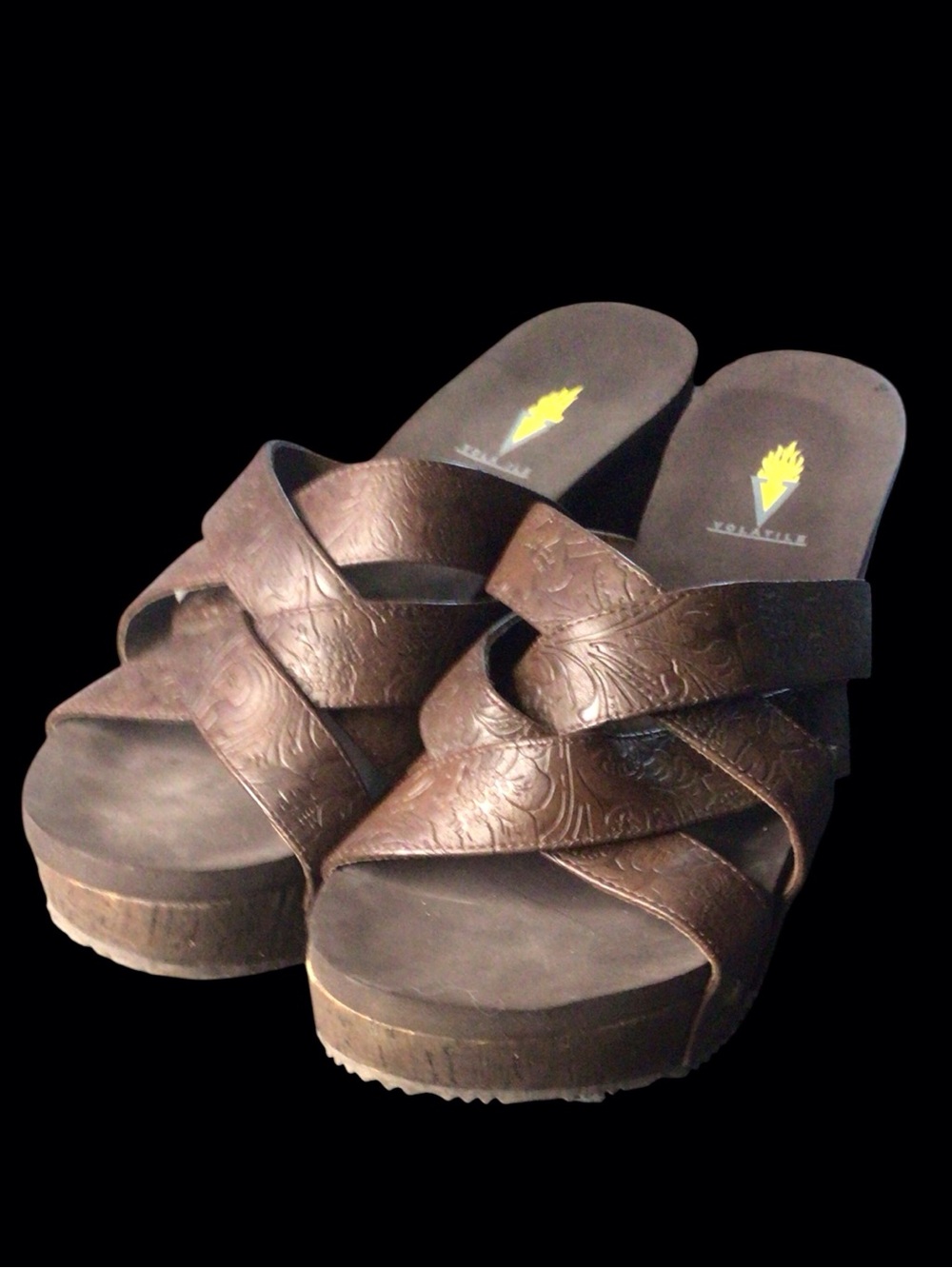 NWOT...Womens Volatile Wedge sandals. Excellent condition...SZ 11